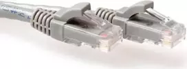ACT pilkas 3m LSZH U/UTP CAT6A tinklo kabelis su RJ45 jungtimis IB1103