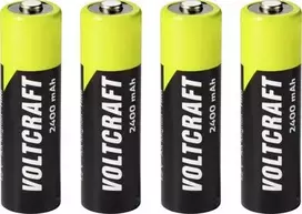 VOLTCRAFT Mignon AA NiMH akumuliatorius 2400 mAh 1,2 V Ready to Use, 4 vnt. VC-17275455