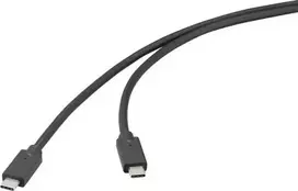 Renkforce USB-C kabelis USB 3.2 Gen 2x2 20Gbps 4K 60Hz 100W PD 0,5m juodas RF-6830470