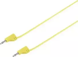 VOLTCRAFT Itin lankstus matavimo laidas [2 mm lamelinis kištukas – 2 mm lamelinis kištukas] 0,6 m geltonas MSB-200 2,2 A (VC-8557690)