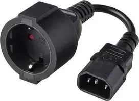 Renkforce maitinimo adapterio kabelis C14 į Schuko lizdą 0,15 m juodas RF-7176926