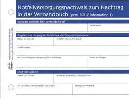 Avery Zweckform Pirmosios pagalbos ataskaitų bloknotas 313 A6, 50 lapų