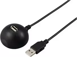Renkforce USB 2.0 prailginimo kabelis USB-A male į USB-A female 1,5 m juodas doking stotelei RF-5720418