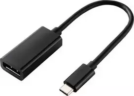 Renkforce USB-C į DisplayPort adapterio kabelis 14 cm 4K@60Hz juodas RF-4613070