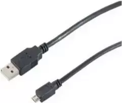 SHIVERPEAKS BS77183-HQ USB 2.0 A į Micro-B kabelis, 3 m, juodas
