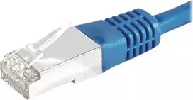 EXERTIS CONNECT Cat6 S/FTP PiMF tinklo kabelis, mėlynas, 0,7 m, plonas snagless apsauginis antgalis 856841