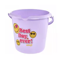keeeper Deco kibiras 10L Ilvie Emoji Best Day Ø30x28cm violetinis