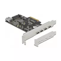 Delock 90059 PCI Express x4 plėtimo plokštė su 4 x USB Type-C + 1 x USB Type-A - SuperSpeed USB 10Gbps - Low Profile, USB valdiklis
