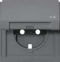 Gira TX_44 SCHUKO lizdo dangtelis su atlenkiamu viršeliu, antracito spalvos 492267