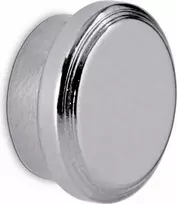 MAUL apvalus neodimio magnetas su nerūdijančio plieno korpusu, 30 mm skersmuo, 9 mm storis, sidabrinis, 1 vnt. 6171096