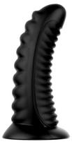 BUTTR Double Ribbed Butt Plug 26cm Black