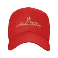 Modern Talking kepurė vyrams ir moterims Vasaros drabužis Raidinis logotipas Snapback kepurė Reguliuojama Adjustable blue