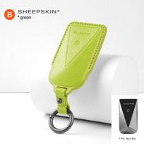 Universal Goat Leather Key Case for Avita 12, Avita 11 NFC Card, and Avita 07 MAX - Premium Key Cover Keybag Keychain yellow
