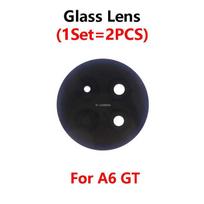 For Oppo A6 A6i Pro GT 4G 5G Rear Back Camera Glass Lens Cover With Adhesive Sticker Repair Parts A6 GT Black blue