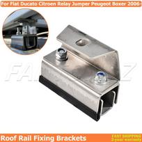 Stogo bagažinės tvirtinimo rinkinys Furgono stogo bagažinės laikikliai Kemperiai Fotovoltinės panelės laikikliai Fiat Ducato Peugeot Boxer Citroen Relay Jumper 2006 m. ir vėlesniems gray