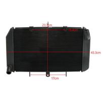 Aluminum Radiator Cooling Cooler for Kawasaki Z1000 SX 2010-2017 M504-A138-Black M504-A138-Black