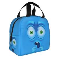 Funny Expression  Insulated Lunch Bags for Camping Travel  Resuable Cooler Thermal Bento Box Women Men One Size blue