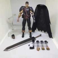 Figma 359 17cm Berserk Black Swordsman Guts Action Figure Movable Joints Anime Game Collectible Model For Anime Fans Display juoda