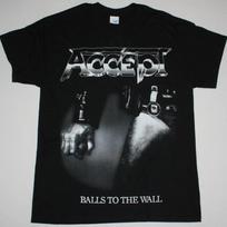 Accept Balls To The Wall 1983 New Black T Shirt Vintage Homme Stretched Soft Stylish Unisex Top For Everyday Wear Casual XL gray