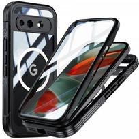 Magnetic Shockproof Full Coverage Case Google Pixel 10A Silicone Protective Cover With Strong Magnet Charging Compatibility Google Pixel 10A mėlyna