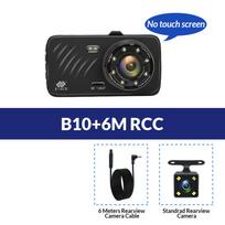 E-ACE automobilinis DVR 4 colių automatinė kamera Dashcam Dviejų objektyvų vaizdo įrašymo įrenginys FHD 1080P registratorius galinio vaizdo kamera No TF Card balta