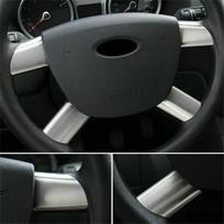 Mini Cooper Steering Wheel Cover Interior Decoration For Ford Transit MK7 LTD SILVER Steering Wheel Trim ST 2.2 TDCI SWB LWB gray