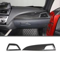 Automobilio prietaisų skydelio šoninio oro kondicionieriaus išleidimo angos skydelio dangčio apdailos lipdukas skirtas BMW 1 2 serijos F20 F21 F22 F23 2012-2017 auto For left Hand Drive gray