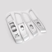 Decorative sticker for automobile door lifter panel for Renault Koleos Samsung QM6 2016-2023 ABS silver white