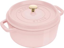 Staub LA COCOTTE Garnek żeliwny okrągły 5.2 ltr, różowy