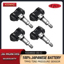 TIRE PRESSURE SENSOR for TESLA MODEL 3 MODEL S MODEL Y 1034602-00-A 1034602-00-C 1074812-00-B 103460200C TPMS Car Accessories 1 SET (4PCS) black