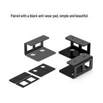 Under-Desk Metal Laptop Hanging Storage Stand Laptop Storage Rack juoda