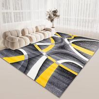 Geometrinis kilimas svetainei Didelis dydis 140x200cm Sofa Dideli plotiniai kilimai Namų dekoras Miegamojo kilimas Skalbiamas Prieškambaris Minkšti kilimėliai 60cm x 90cm gray