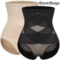 High Waist Seamless Waist Trainer Shapewear Tummy Control Body Shaper for Women 2 Pack Slimming Underwear L beige