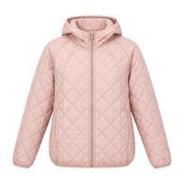 Moteriškas lengvas pūkinis striukė su gobtuvu Užtraukiama užtrauktuku Dygsniuota Slim Fit Ilgomis Rankovėmis Trumpa Kišenė Šilta Striukė Ruduo Žiema 3XL violetinė