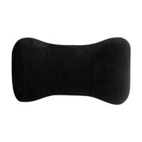 Universal Memory Foam Car Neck Pillow Both Side Comfort Suede Headrest Pain Relief Anti-fatigue Travel Pillow Car 1pc grey white