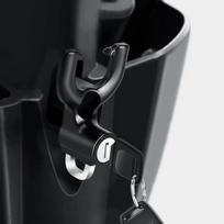 Universal Metal Motorcycle Helmet Lock Bike Handlebar Helmet Anti-theft Safety Lock Accessories wih Hooks and Two Keys gray