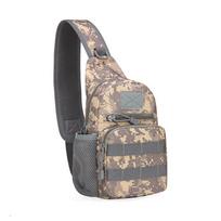 Tactical Shoulder Bag Men Outdoor Chest Bag Sling Molle Multicam Camouflage Camping Travel Hiking Hunting Military Crossbody Bag
