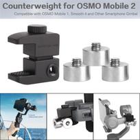 Universalus telefono stabilizatorius Gimbal atsvarinis atsvaras, skirtas OSMO Mobile 2 juoda