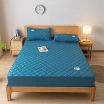 100% atsparus vandeniui čiužinio užvalkalas, dygsniuotas paklodė-čiužinio užvalkalas, neslystantis minkštas lovos užvalkalas viengulis dvigulis Queen King 2xPillowcase 48x74cm tamsiai pilka spalva