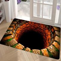 3D stereoskopinio vaizdo grindų kilimėlis, prieškambario kilimas, atsparus nešvarumams ir lengvai prižiūrimas kristalinio aksomo grindų kilimėlis 40*60cm white
