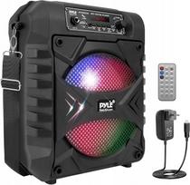 Nešiojamas Bluetooth vakarėlių garsiakalbis Pyle su LED apšvietimu ir karaoke, 300 W