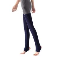 Stylish Womens Over Knee Ribbed Knit Ultralong Footless Socks Stirrup Leg Warmers Thigh High Warm Stockings Hosiery dangaus mėlyna spalva