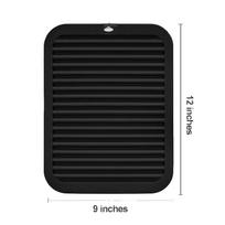 Silicone Trivets for Hot Dishes, Pots, Pans,Heat-Resistant Pot Holders for Kitchen Countertop Mats - Silicone Trivet Mat (Blue,30x23CM) mėlyna