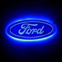 Ford LED Light Car Emblem Badge Front/Rear Tail Logo For F150 F250 Explorer Focus Mondeo Auto Exterior Styling Decoration 14.5X5.6cm mėlyna