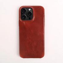 Business Genuine Leather Case for iPhone 15 Pro 14 13Pro Max 12 11 Magnetic Magsafe Premium Cowhide Phone Cover Coque For iphone 17e brown