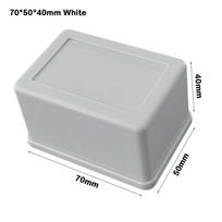 ABS Plastikinis Laikymo Dėklas Baltas Juodas Korpusas Instrumentų Dėklas Elektronikos Reikmenys 70*50*40mm Black
