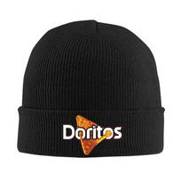 Doritos Tortilla Chips Puffed Food Beanie Hats Skullies Beanies Men Women Unisex Head Wrap Caps Autumn Outdoor Bonnet Hats One Size black