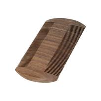 Double Sided Lice Comb Wide Fine Teeth Remove Louse Prevent Static Wooden Beard Mustache Comb black