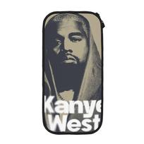 New Kanye West Art Pencil Cases  Pencilcases Pen Box for Student Large Storage Bag Office Gifts Accessories 21x10.5x5cm gray