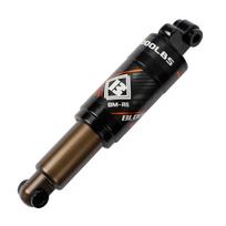 Bicycle Oil Spring Shock Absorber Mountain Bike Rear Shock Absorber Aluminium Alloy MTB Rear Absorber Suspension with Screws Kit 190mm (7.5'') x 55mm black